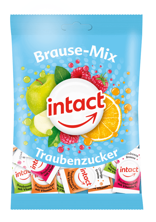 intact Brause-Mix Traubenzucker Beutel Vorderseite